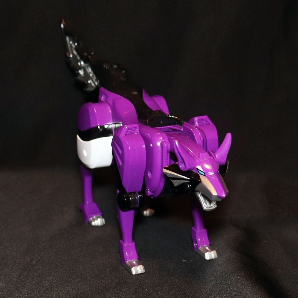 POWER RANGERS GEKIRANGER Jungle Fury DX Geki Wolf Violet Zord w