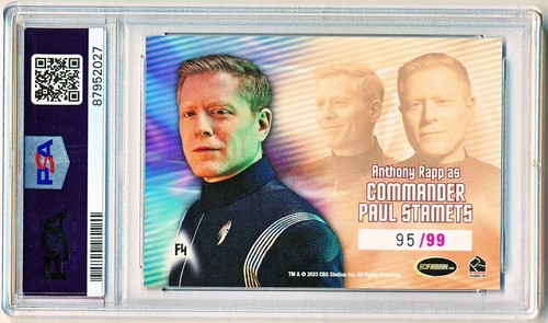 Star Trek Discovery Season 4 Paul Stamets Starfleet's Finest #F4 /99 PSA 9 - QTY - Picture 2 of 2