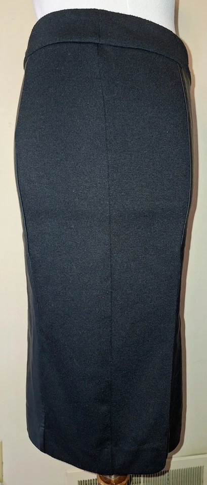 Черная профессиональная юбка-карандаш Nicole от Nicole Miller из искусственной кожи размер XS - Изображение 4 из 4