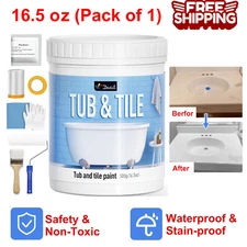 DWIL Tile Paint, Tub and Tile Refinishing Kit with Tools, Tub Refinishing Kit