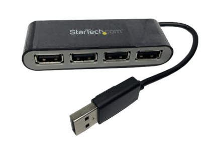 StarTech 4 Port Portable USB2.0 Hub with Built-in Cable