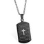 Men's Lord's Prayer Tablet Cross Pendant In Stainless Steel With - Foto 4