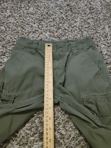Polo Ralph Lauren Pants Boys 8 22x22 Green Cargo Straight Leg 100% Cotton - Picture 9 of 10