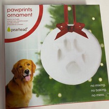 Paw Print Christmas Ornament: Clay Imprint, No Mixing, No Baking, No Mess