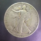 1936 D Walking Liberty Silver Half Dollar in  Very Fine Condition. -#0221
