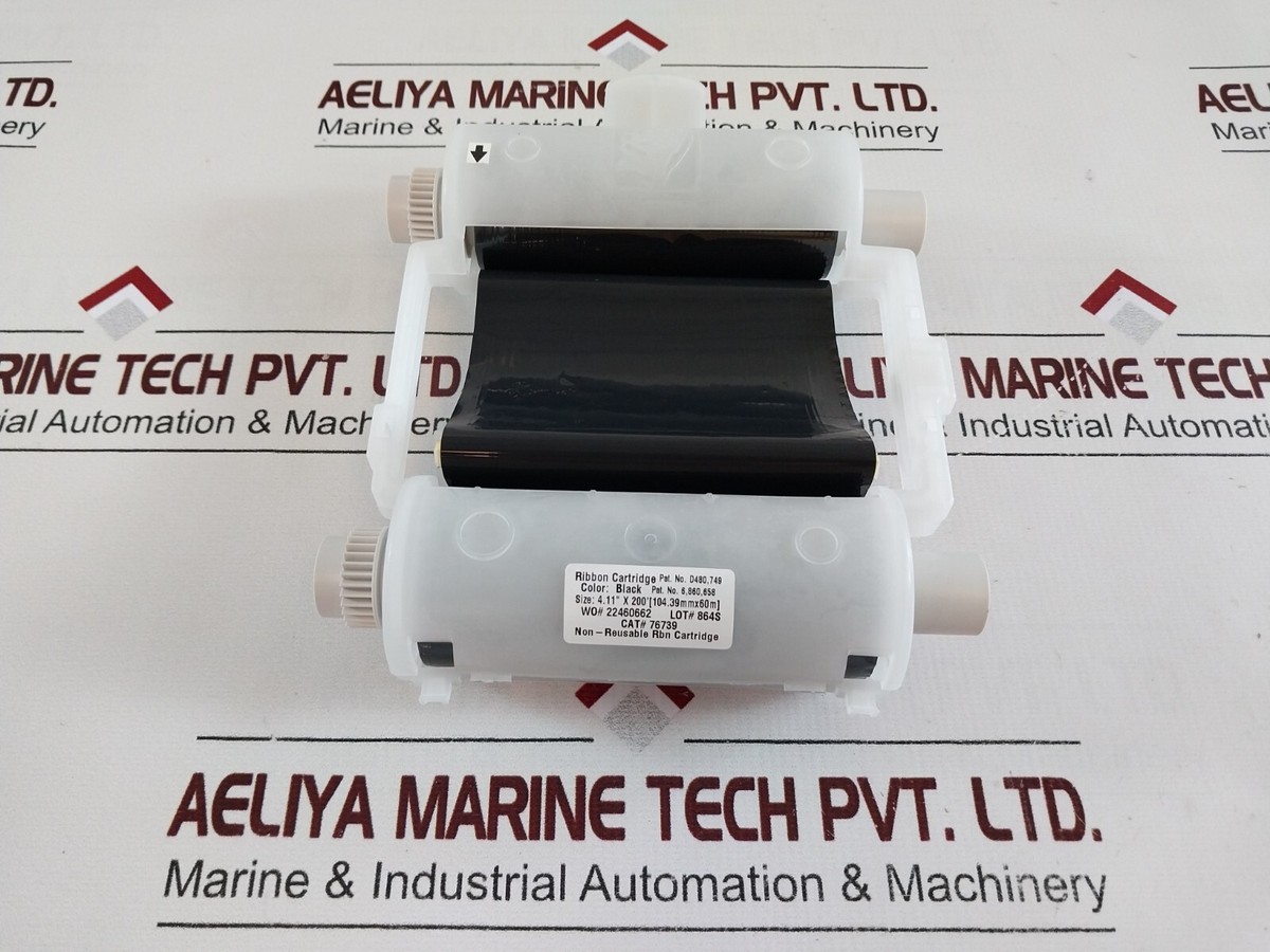 確認ページ Brady 76739 GlobalMark 200' Length x 4.11 Width, Black Ribbon by Brady