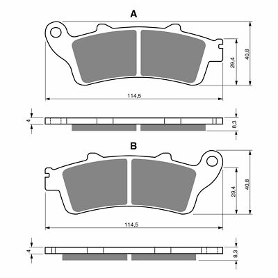 Motorcycle & Scooter Brake Pads for sale