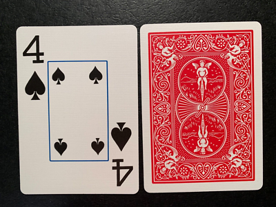 Swap Playing Card JUMBO Four of Spades BICYCLE One Card U.S.A. | eBay