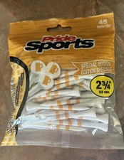 GOLF TEES PRIDE SPORTS BEER MUG SPECIAL EDITION 2 3/4” WOODEN GOLF TEES 45 COUNT