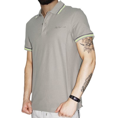 Polo Uomo GURU Sport Cotone Righe Maniche Corte T-Shirt Vari Colori SARANI