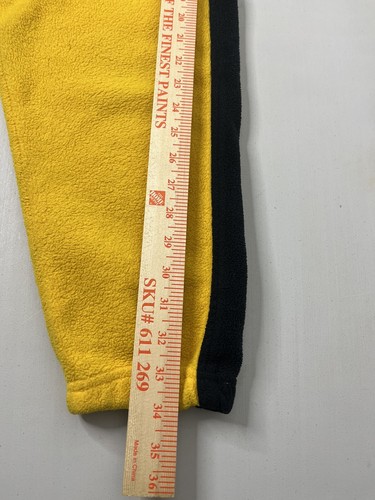 Pro Spirit Fleece Pullover Sweater Zip VINTAGE Yellow Black Mens Size Large L - Picture 11 of 18