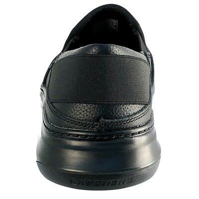 66082/BBK Black, MORENO-RELTON, CLASSIC-FIT,  Skechers Men Slip On Shoes 66082/BBK Black, MORENO-RELTON, CLASSIC-FIT, Skechers Men  main image 2