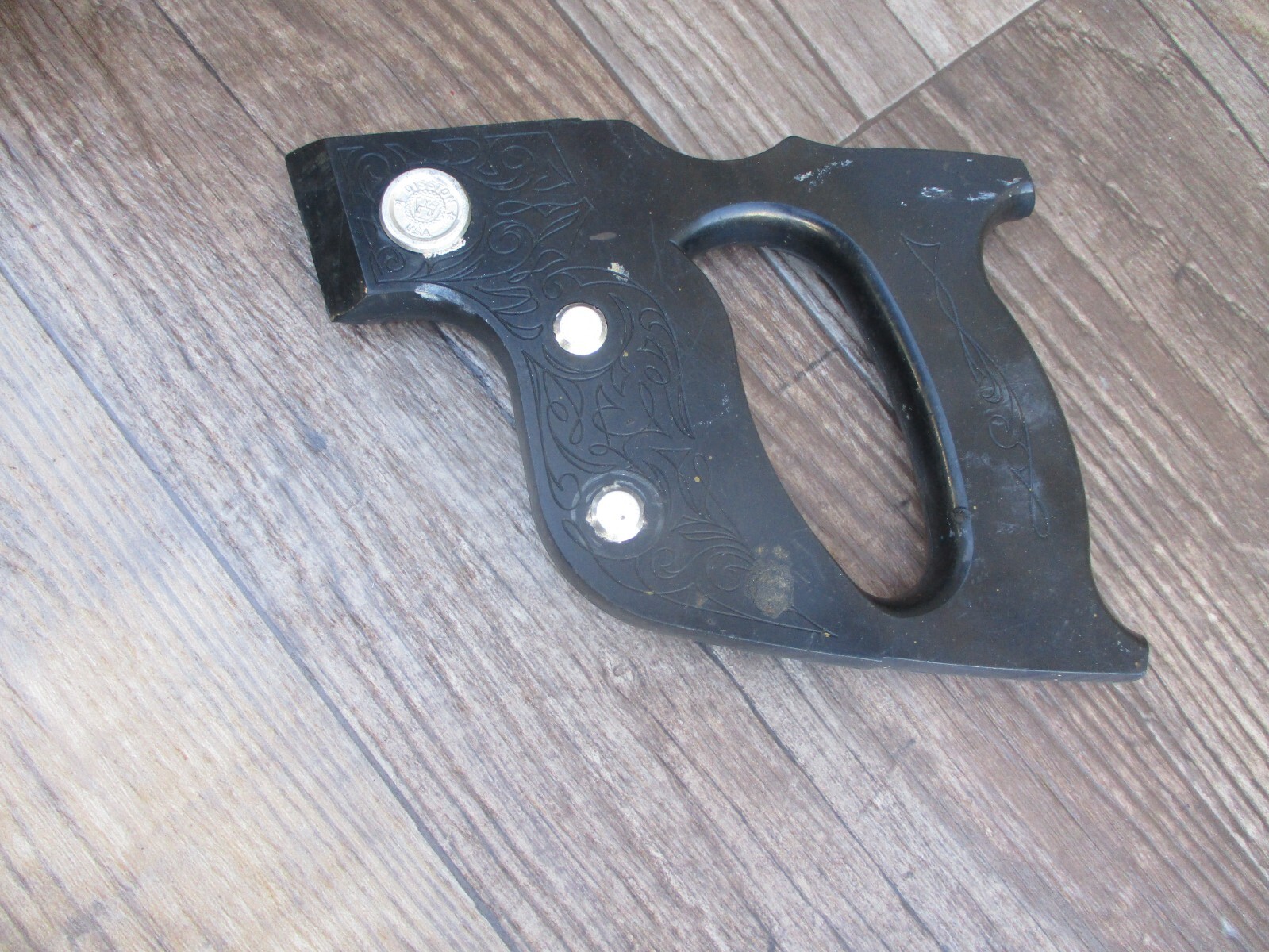 Vintage Disston Plastic Hand Saw Handle w/ Medallion eBay