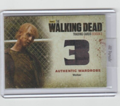 WALKING DEAD SEASON 3 PT 2 AUTHENTIC WALKER MEMORABILIA CARD  #W2   HIT PARADE!