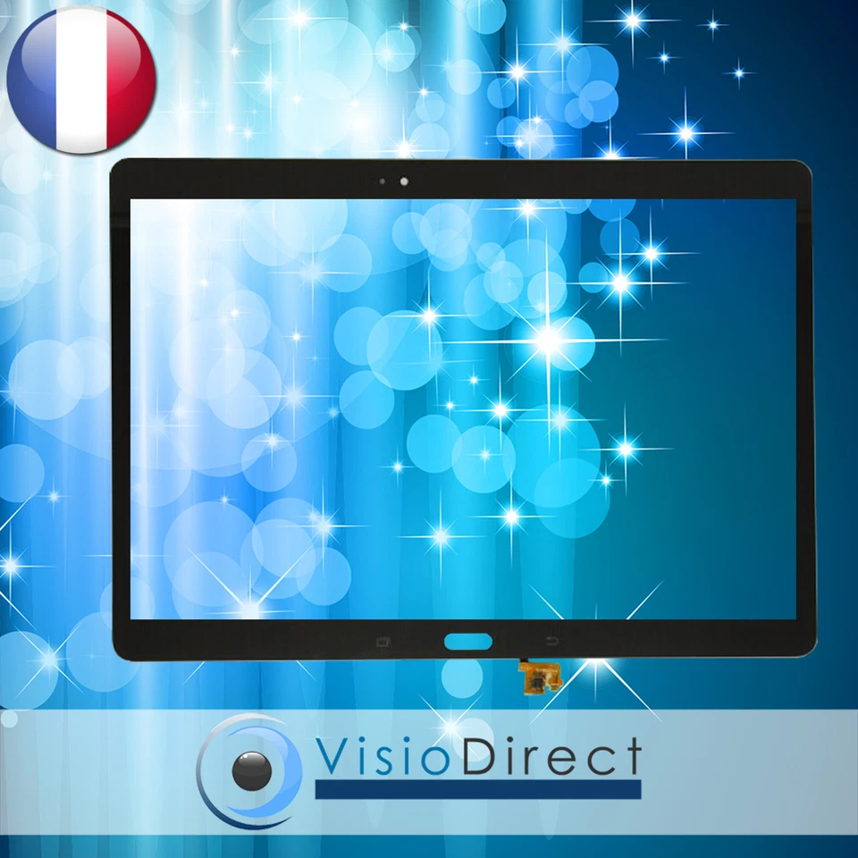 VISIODIRECT Vitre Ecran tactile pour Samsung Galaxy Tab S SM-T800 / T805 noir BronzeTitanium