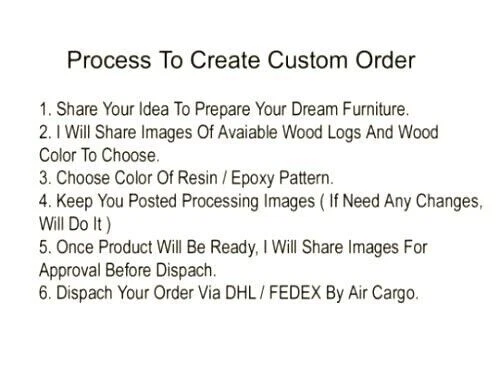 Epoxy Resin Dining Table top Acacia Wood Table top Ocean Table Home Decor - Image 2 of 4