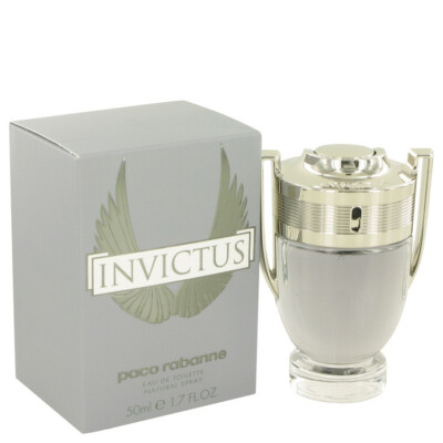 Invictus by Paco Rabanne Eau De Toilette 1.7 oz /50ml For Men NIB