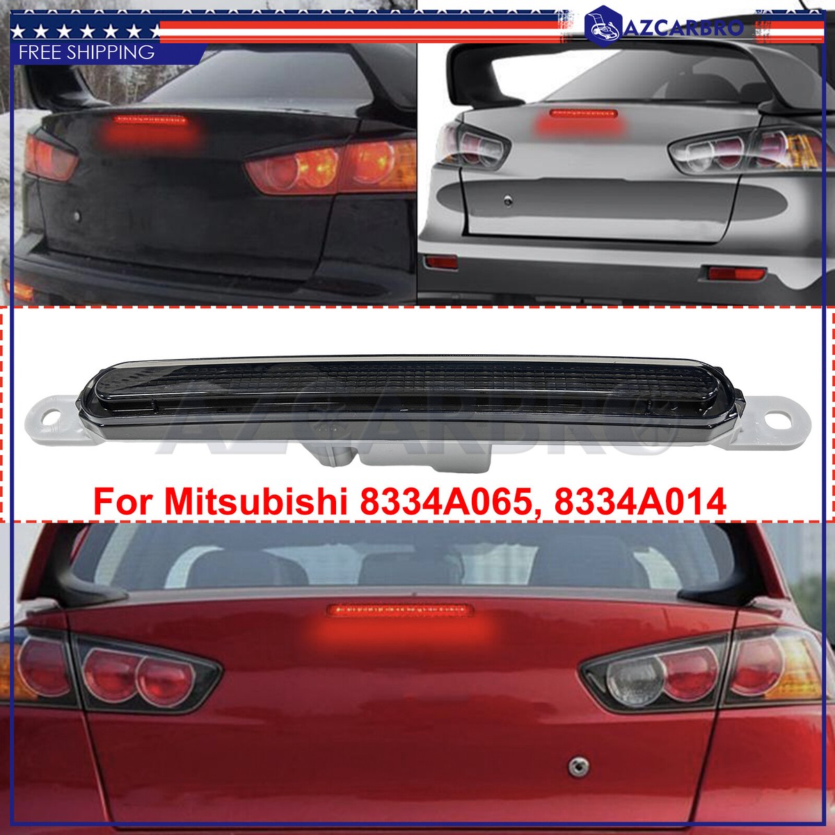 For 2008-2016 Mitsubishi Lancer EVO X LED Rear Trunk Boot