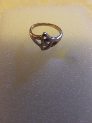 925 Sterling Silver solvar Celtic Knot Triquetra Ring Size 6.5 - Picture 2 of 5