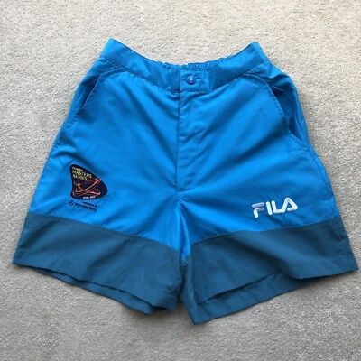 Fila Vintage Men’s Masters Series Tennis Shorts Blue Size W25-30” Made in Italy - Image 1 of 4