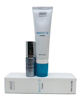 OBAGI Retinol 1.0 Cream (1.0 oz) & Elastiderm Facial Serum (0.17 fl.oz) SET