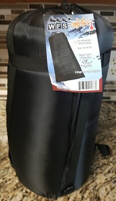 WFS Element Gear Sleeping Bag Camping 33''x75'' 40-50F Temp Rating- NEW