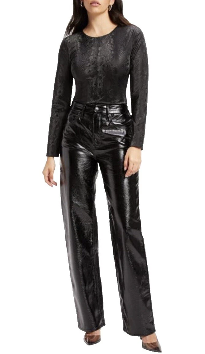 Faux Leather Black Clothing for Women