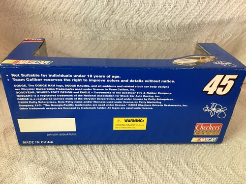 #45 Kyle Petty Dodge 1:24 Scale Florida Gators Checkers Stock Car New Sealed - Picture 17 of 17