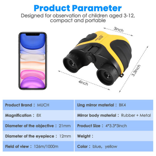 Binoculars for Kids Toys Gifts for Age 2 3 4 5 6 7 8 9 10+ Years Old Boys Girls - Picture 7 of 23