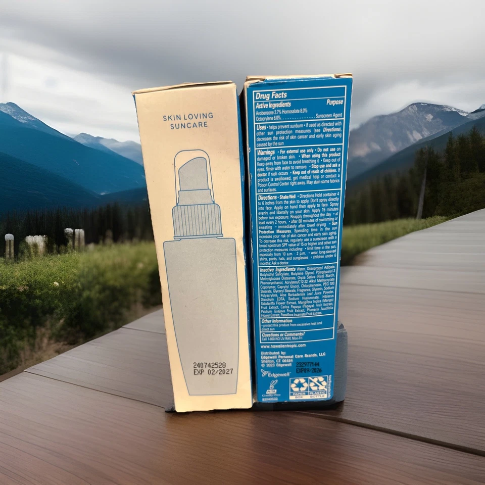 2X Hawaiian Tropic Weightless Hydration Water Sunscreen Mist SPF 30. Exp 9/2026+ - Image 2 of 2