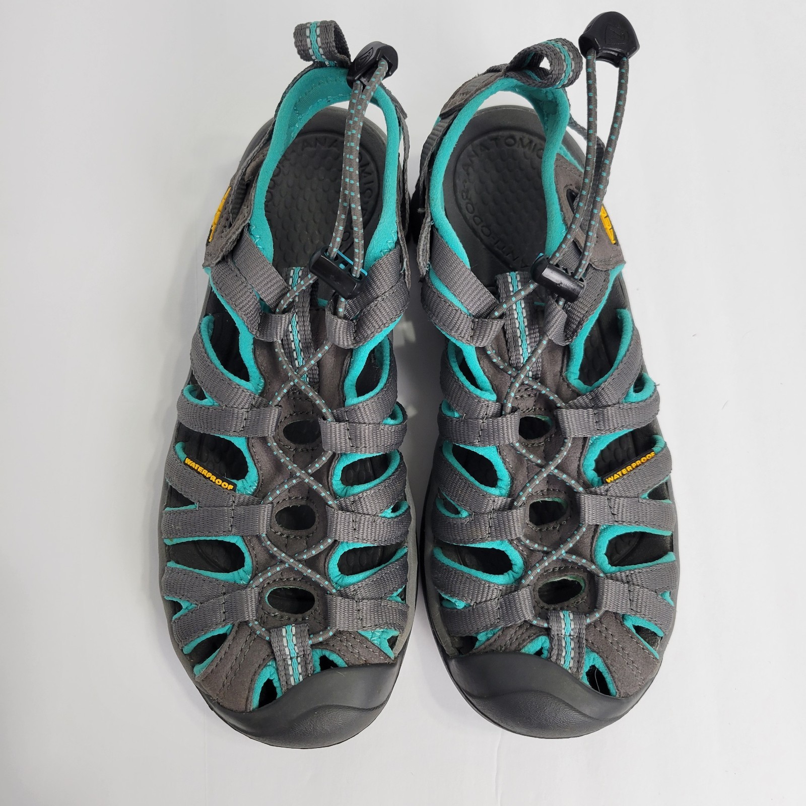 Sandali Keen Whisper donna 6M grigio verde acqua ibridi trail scarpa acqua escursionismo #1003717