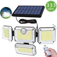3000LM 333 LED Solar Lights Outdoor Waterproof Motion Sensor Security Wall Lamp