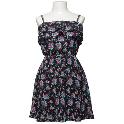 Tally Weijl, Kleid, Größe: S, Schwarz/Mehrfarbig, Polyester, Blumen, Damen #hYp