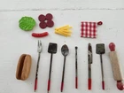 Vintage KEN  BARBIE doll Chef Tools And Hot Dog Bun Lot