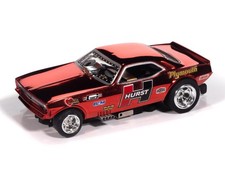 SC422-2R Autoworld 4Gear 1970 Plymouth Barracuda Drag Hurst Shifters HO Slot Car