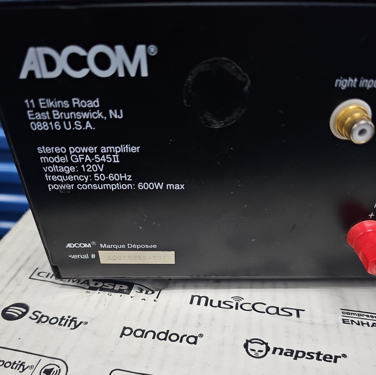 ADCOM GFA-545 Power Amplifier Nelson Pass Design - 1-Owner - Near