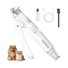 2 in 1 Dog  Cat Nail Clippers  Trimmers with LED Lights, Splash Guard - Pet...