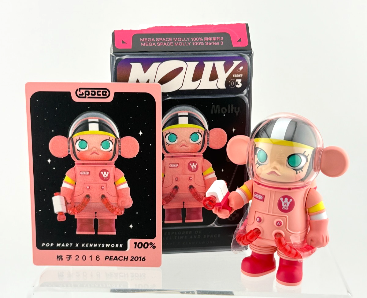 Pop Mart MEGA Space MOLLY 100% Series 3 PEACH 2016 Blind Box