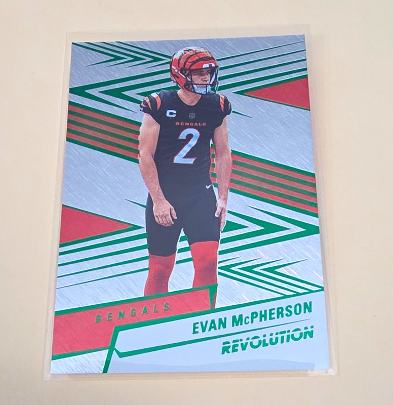 Panini 2025 Revolution Football Evan McPherson Bengals Storm #96 323/699