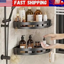 No-Drill Bathroom Shampoo Holder Shelf Adhesive Wall Storage Caddy Rack 1/2/3 PC