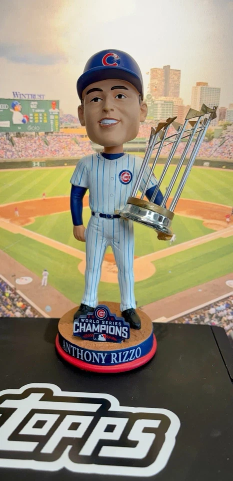 Anthony Rizzo Chicago Cubs 2016 Serie Mundial Bobblehead MLB Foto 2 de 4