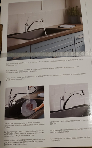 Kohler Cruce R26373-CP Pull-Out Kitchen Faucet Stainless Steel Finish - NEW - Picture 5 of 6