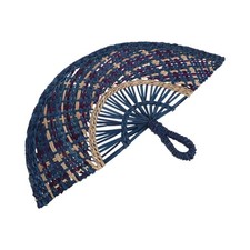 Handmade Straw Hanging Fan Wall Decor Bohemian Decorative Fans for