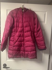 Lands End Girls Xl 14/16 Pink Winter Jacket with Hood