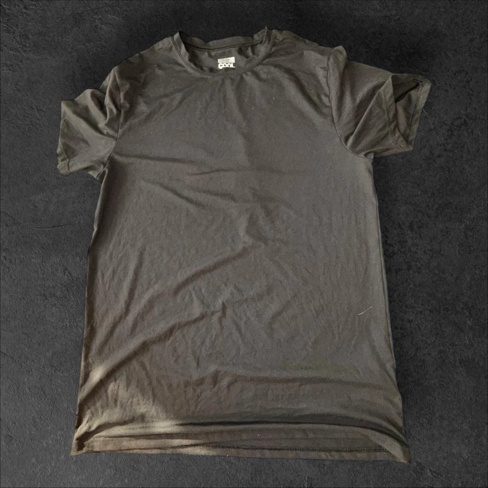 Paquete de 2 camisetas geniales para hombre talla grande azul y negro suaves básicas informales Foto 4 de 4