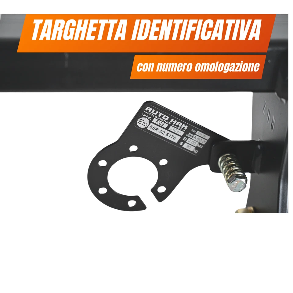 Gancio di traino estraibile per MAZDA 3 BM, BN 2 volumi 10.2013/12.2018 kit 13p. - Immagine 4 di 4