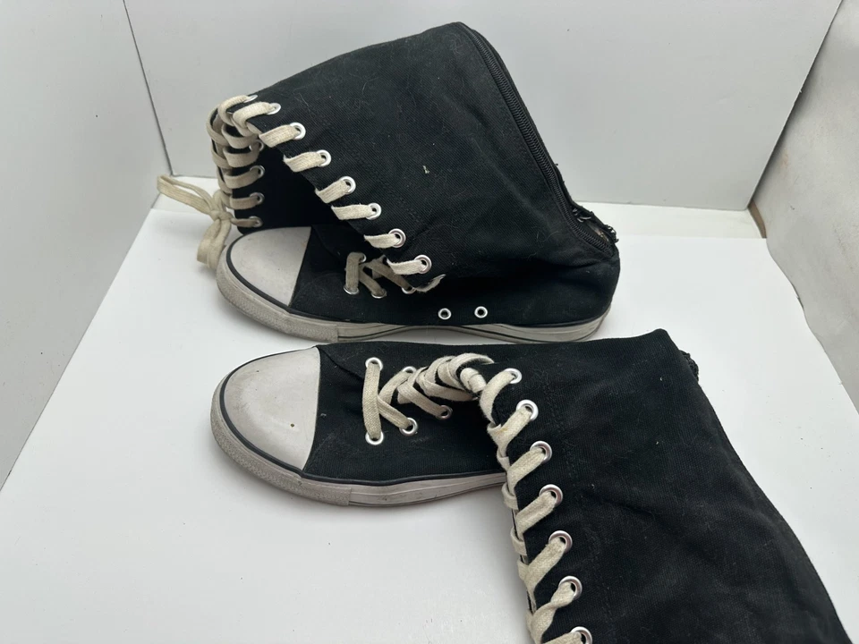 Converse Vintage Knee High Lace Up Boots USA Size 10 - Image 2 of 4