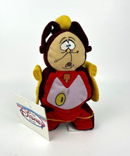 Disney Store Beauty and the Beast Cogsworth Mini Bean Bag Plush 7" 1998