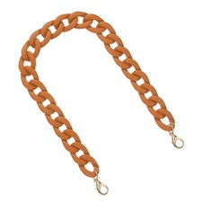 Acrylic Purse Strap, 17.7" Bag Chain for Handbags Handle, Brown