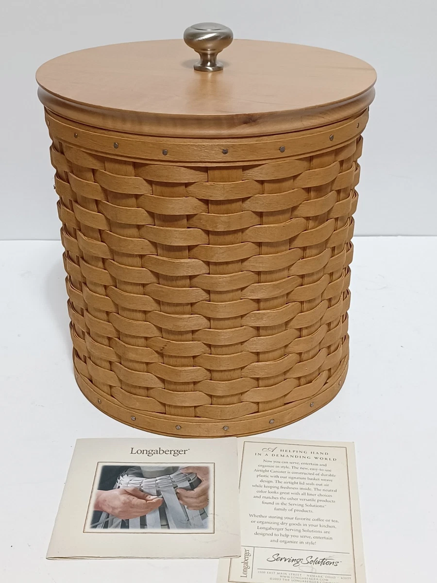 Longaberger Cannister Basket Indiana Longaberger Baskets (2000